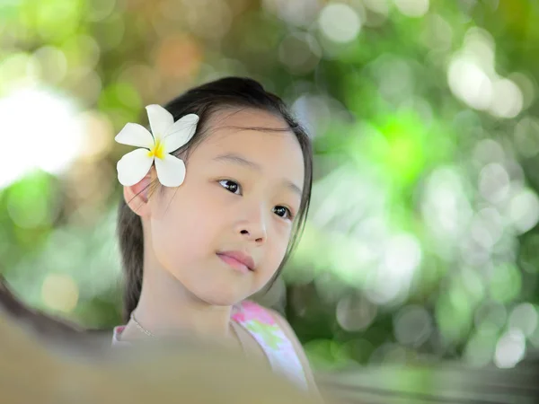 Happy Asian girl outdoor — Stock Photo, Image