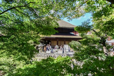 Tokyo-Japonya - 07 Ekim 2016: Kiyomizu Tapınağı, Kyoto, Japonya, T