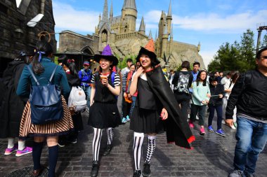 Osaka, Japonya - 13 Ekim 2016: Untitled Japon Sihirbazı'ndaki cos