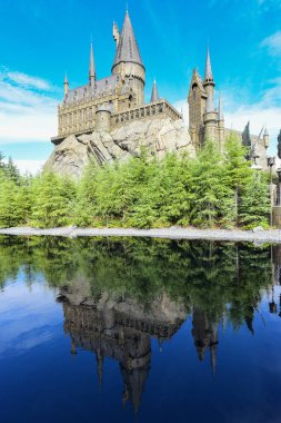 Osaka, Japonya - 13 Ekim 2016: Wiza Hogwarts kalede