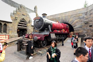Osaka, Japonya - 13 Ekim 2016: Büyücü dünya Harry po