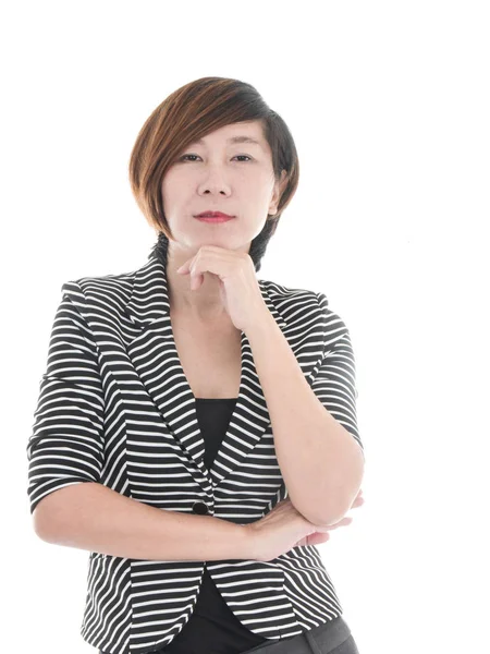 Akıllı Asya iş kadını — Stok fotoğraf