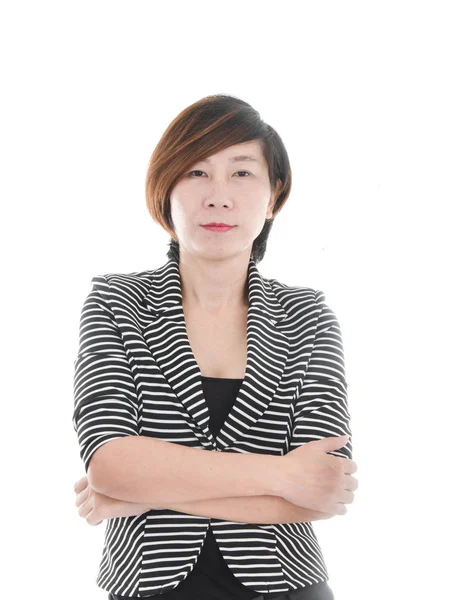 Mulher de negócios asiática inteligente — Fotografia de Stock