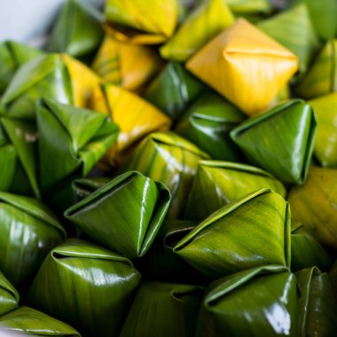 Dolma hamur Pyramid.Thai tatlı için Çin yeni yılı