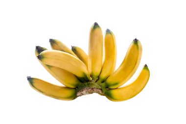 Beyaz arkaplanda muz