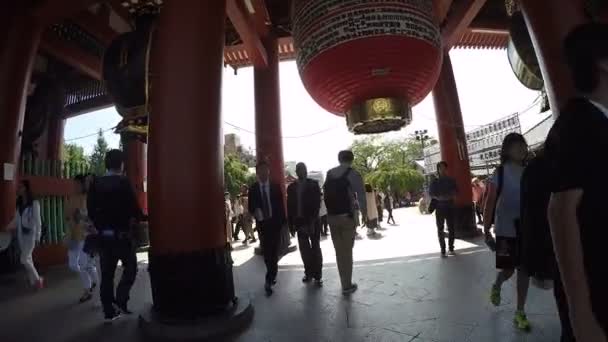 Tokyo Japão Outubro 2016 Pessoas Não Identificadas Templo Senso Outubro — Vídeo de Stock