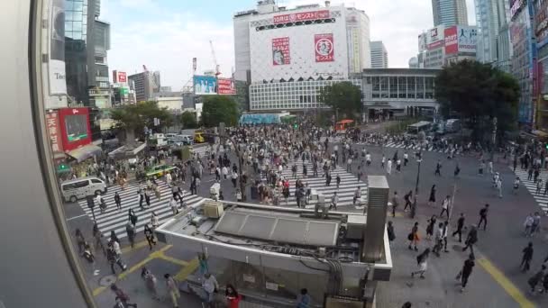 Tokio Japón Octubre 2016 Turistas Tomando Una Foto Peatonal Calle — Vídeos de Stock