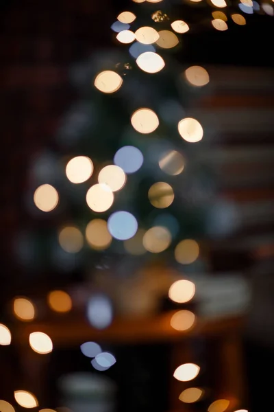 Struktura Vánočních Světel Rozmazaná Pozadí Prázdninových Světel Bokeh — Stock fotografie
