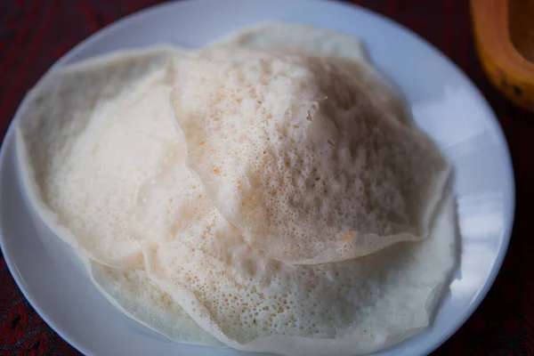 Hidangan Kerala Tradisional Yang Dimasak Dari Nasi Tepung Beras Kelapa — Stok Foto