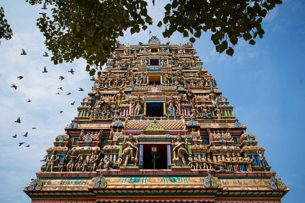 Традиционный Индуистский Храм Кидангампарамбу Сри Бхуванесвари Индии Аллапуже Аллепи Керала — стоковое фото