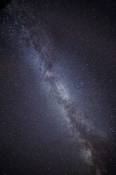 Láctea Céu Estrelado Uma Noite Verão Claro — Fotografia de Stock