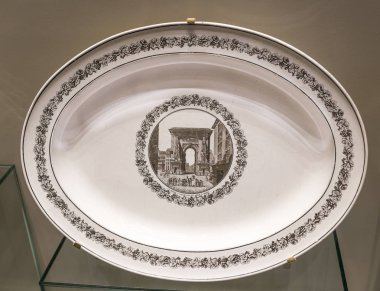 Tablo Paris manzaralı ayarla. Plaka Porte görüntü ile