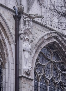   Notre Dame du Sablon.The ilk Şapel burada ea içinde inşa edildi
