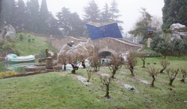  Disneyland Paris de şiddetli kar yağışı