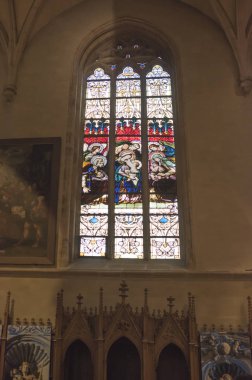 Notre-Dame Chatnedral. Renkli windows