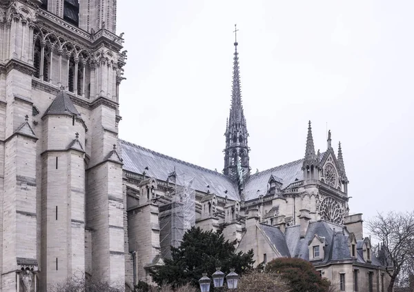 Catedral de Notre Dame en un día de invierno —  Fotos de Stock