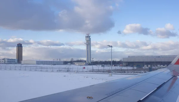 Аеропорт Tempelhof погляд з аероплана — стокове фото