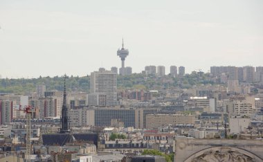 Paris Montmartre tepe tepesinden görünümü