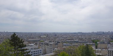 Paris Montmartre tepe tepesinden görünümü
