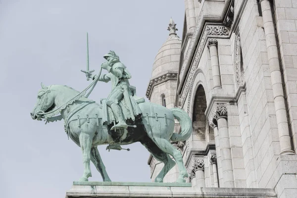 Til Paris. Basilika Sacre Coeur i Montmartre. Efterbehandling detaljer - Stock-foto