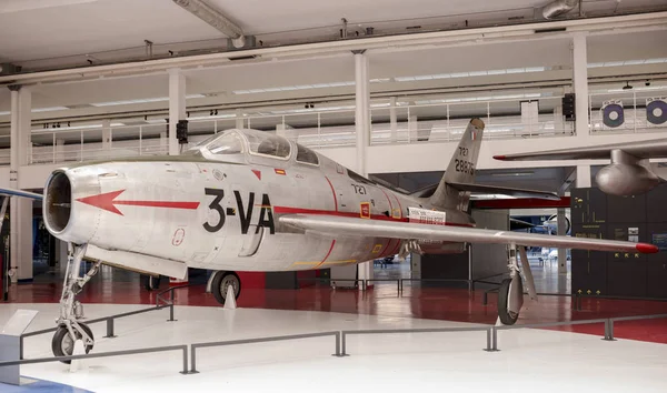 Republiken F-84f Thunderstreak (1950) i det Museum av Astronauti — Stockfoto