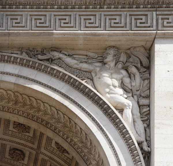 Triumfbåge på Champs Elysées — Stockfoto