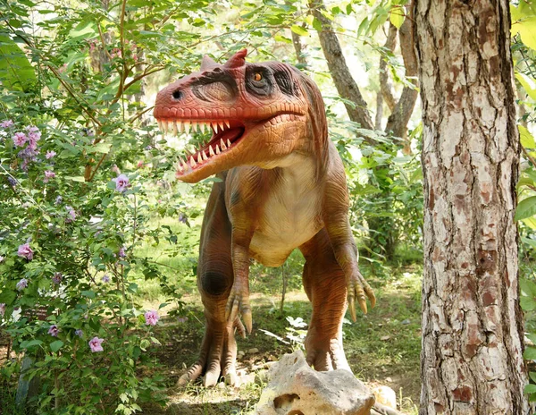 Tyrannosaurus rex-Late Cretaceous /150-65 million years ago. In — Stock Photo, Image