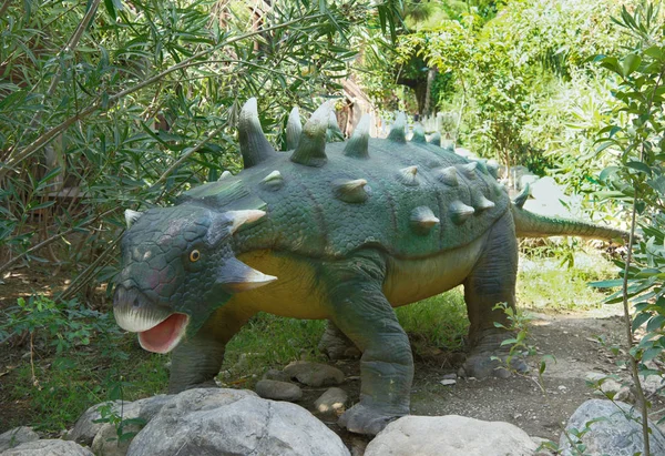 Ankylosaurus-kredy /65 milionów lat temu. W Dinopark — Zdjęcie stockowe