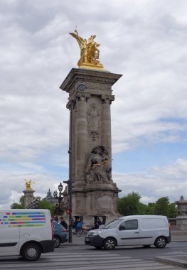  Altın Renommee du Commerce-heykel Pont Alexandre III b