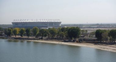  2018 FIFA Dünya Cup.New sta için yeni bir plaj inşaatı
