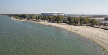  2018 FIFA Dünya Cup.New sta için yeni bir plaj inşaatı