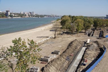  2018 FIFA Dünya Cup.New sta için yeni bir plaj inşaatı