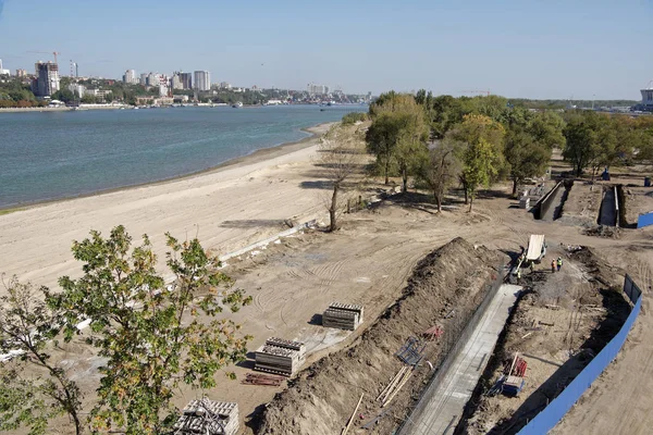  2018 FIFA Dünya Cup.New sta için yeni bir plaj inşaatı