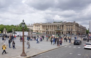 Kare Concorde görünümünü. Turist vardır dolaşıyorlar