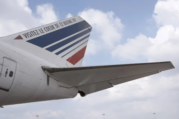 Aircraft Boeing 747 in the Museum of Astronautics and Aviation — Stock Photo, Image