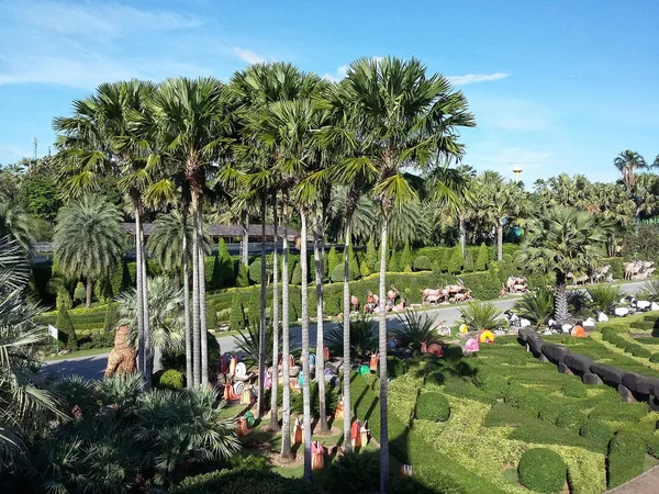 Nong Nooch Tropical Botanical Garden is a 500-acre botanical g — Stock Photo, Image