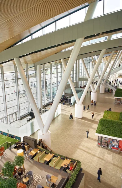 Airport, built for the FIFA World Cup in 2018. The passengers a Stock Photo