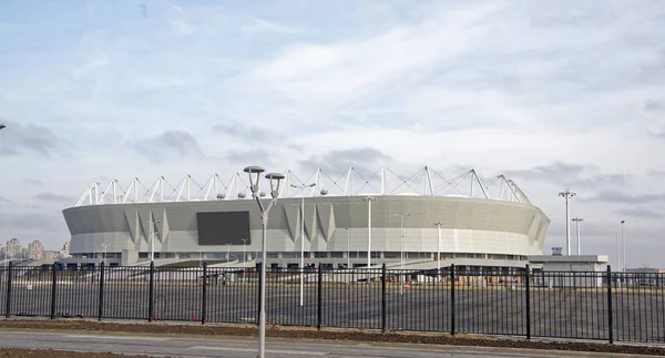 Bouw van een nieuw stadion voor het WK van 2018 — Stockfoto