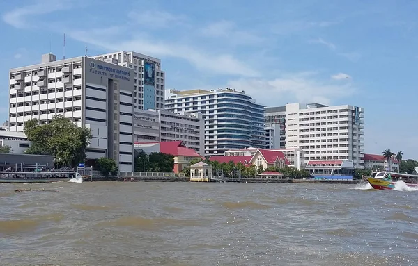 Sul fiume navigano navi con turisti a bordo — Foto Stock