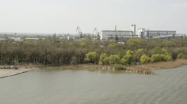 Vloed op de Don rivier in April — Stockfoto