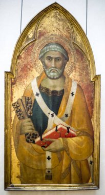 Lippo Memmi. Saint Pierre. Yaklaşık 1330. Louvre