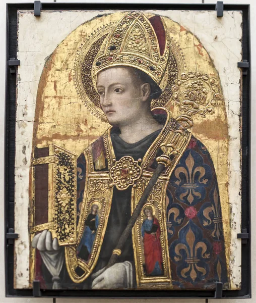 Antonio Vivarini.Saint Louis de Toulouse. În jurul anului 1450. Luvru — Fotografie, imagine de stoc