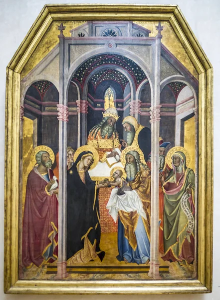 Bartolo Di Fredi. Presentation at the Temple.1388. Louvre — Stock Photo, Image