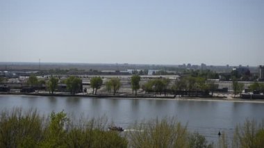   Rostov on Don, Rusya Federasyonu - 02,2018 olabilir: Park Don Nehri üzerinde inşa 2018 FIFA Dünya Cup.Citizens yürüyüş ve dinlenme için