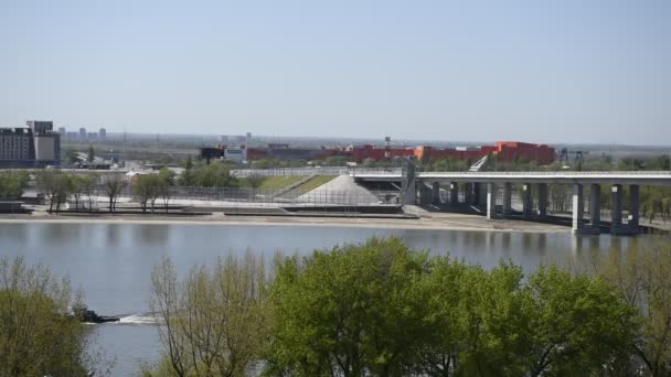 Rostov Don Rússia Abril 2018 Vista Ponte Construída Para Copa — Vídeo de Stock