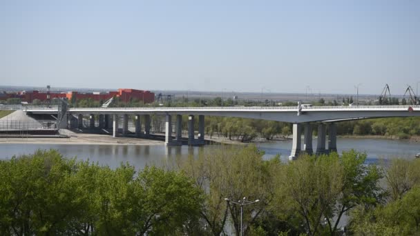 Rostov Don Russia Aprile 2018 Vista Del Ponte Costruito Coppa — Video Stock