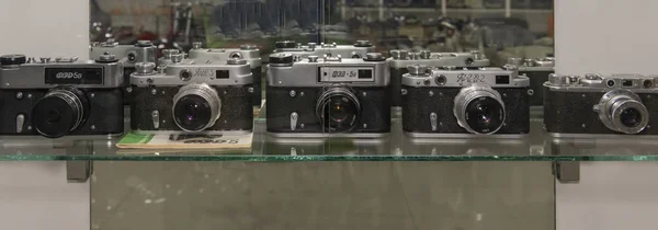 FED filmikamerat, valmistettu Neuvostoliitossa — kuvapankkivalokuva