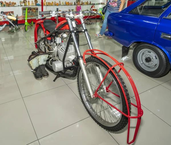 Speedway motorcycle СZ- in the Museum of the Legend of the USS — Stock Photo, Image