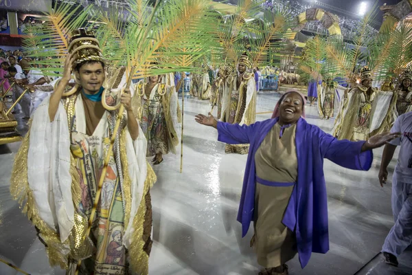 Río Janeiro Brasil Febrero 2020 Desfile Samba Desfile Campeones Carnaval — Foto de Stock