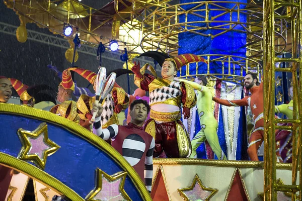 Rio Janeiro Brasil Februari 2020 Samba Parade Karnevalsmästarparaden 2020 Sambodromo — Stockfoto